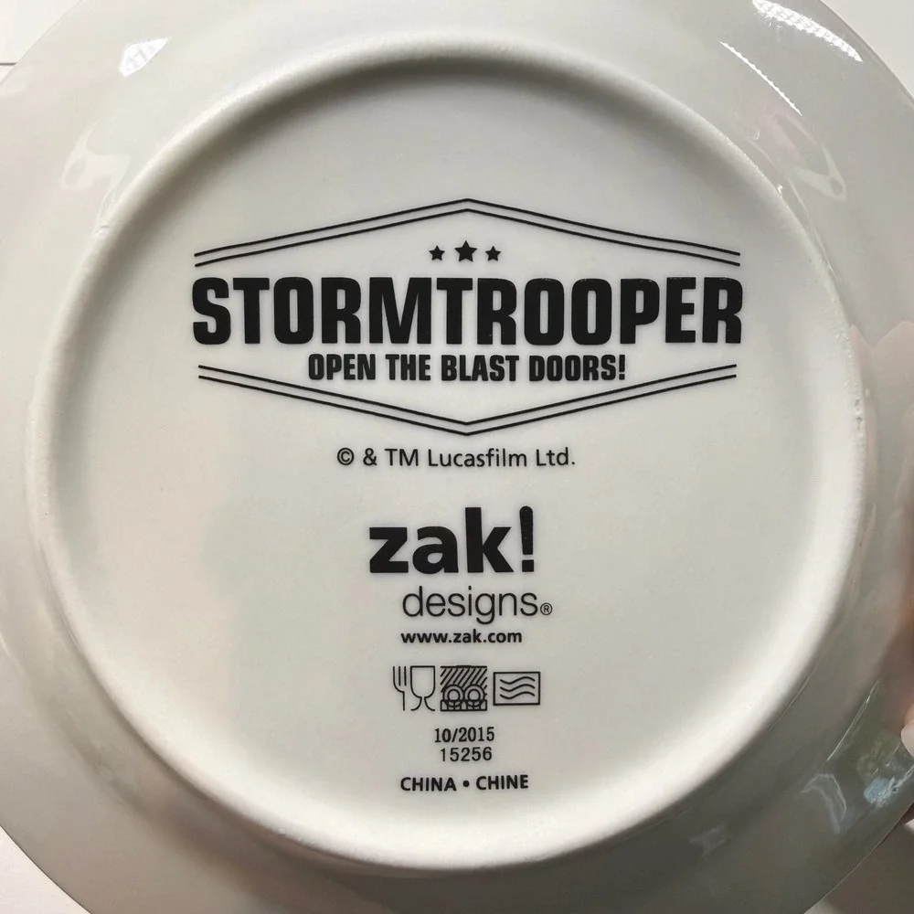 STAR WARS Zak Designs 6pc Plate Bowl Set Darth Vader Stormtrooper C-3PO Obi-Wan